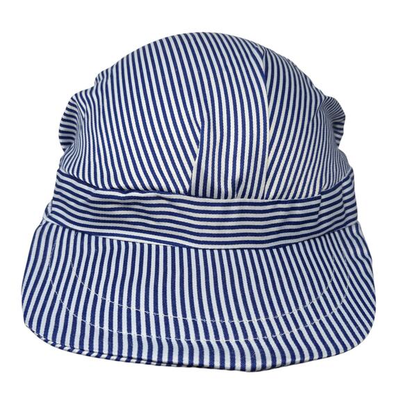 Unbranded Snapback Cap Blue One Size Adjustable Lightweight Pinstripe Blank - Picture 1 of 8